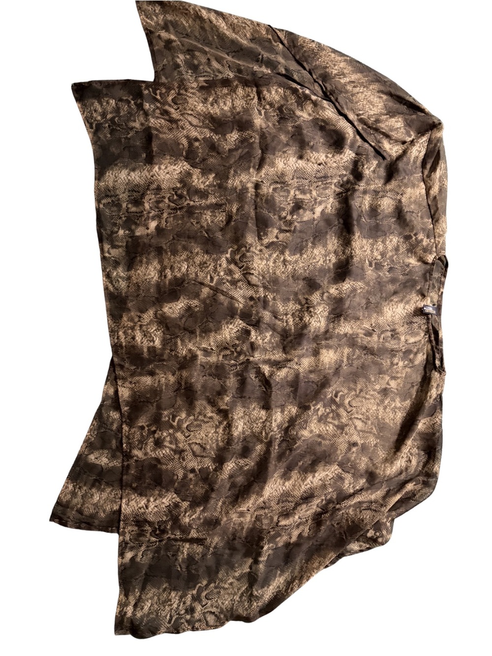 Ladies Snake Print Poncho Top